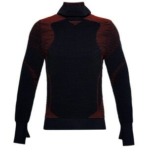 Under Armour  Men's UA Intelliknit Balaclava Hoodie  Sweater Black Red Ski Hike